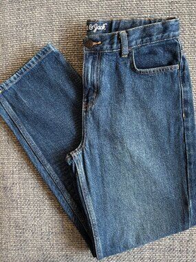 Cat & Jack Boys' Relaxed Straight Leg Adj Waist Blue Denim Jeans | NWOT | Sz 14